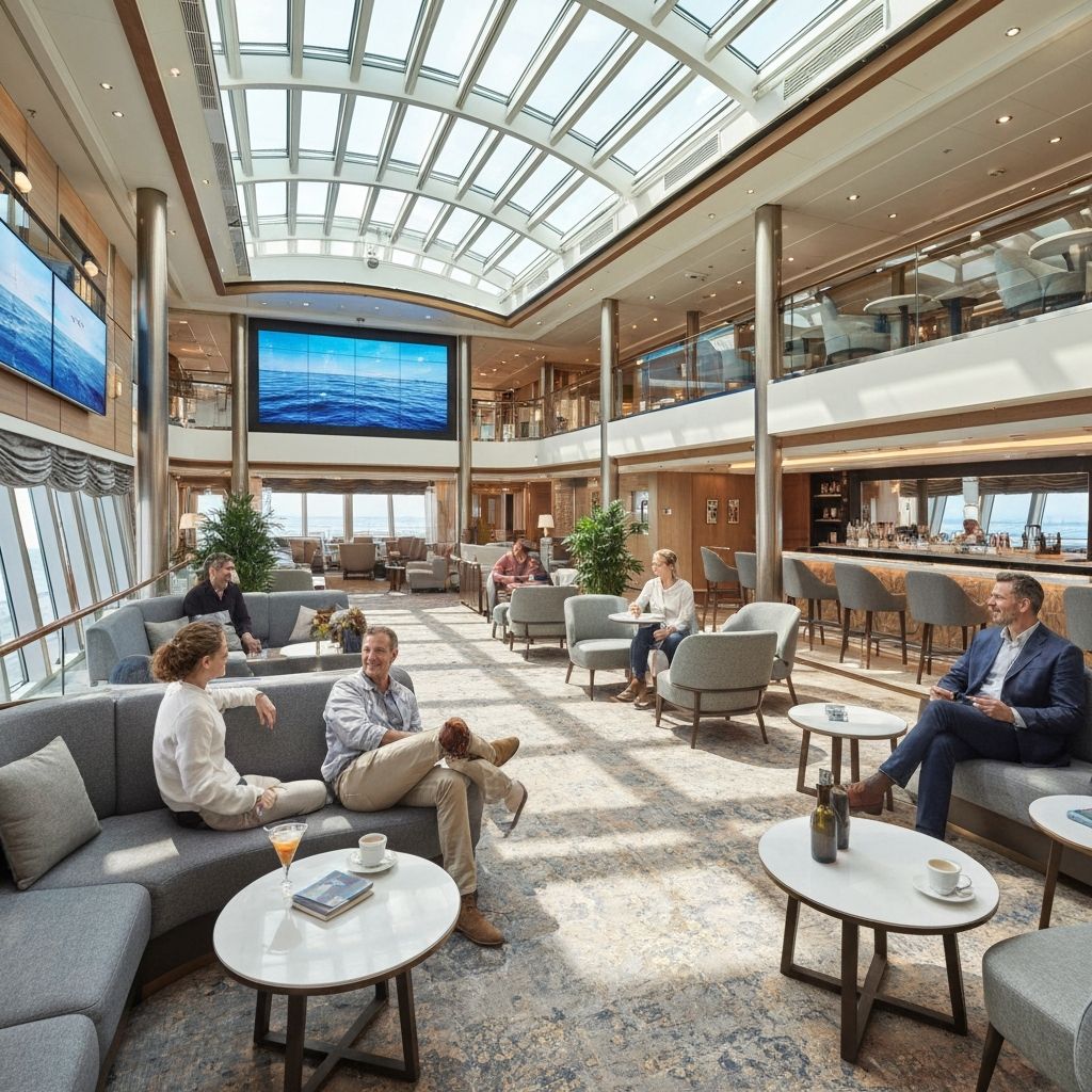 Общественные пространства на круизном лайнере